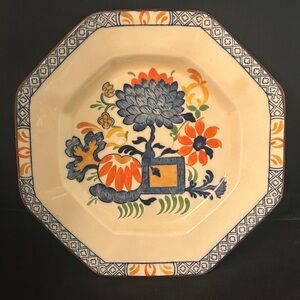 Circa 1870 Hand Painted Mason’s Patent Ironstove China Plate